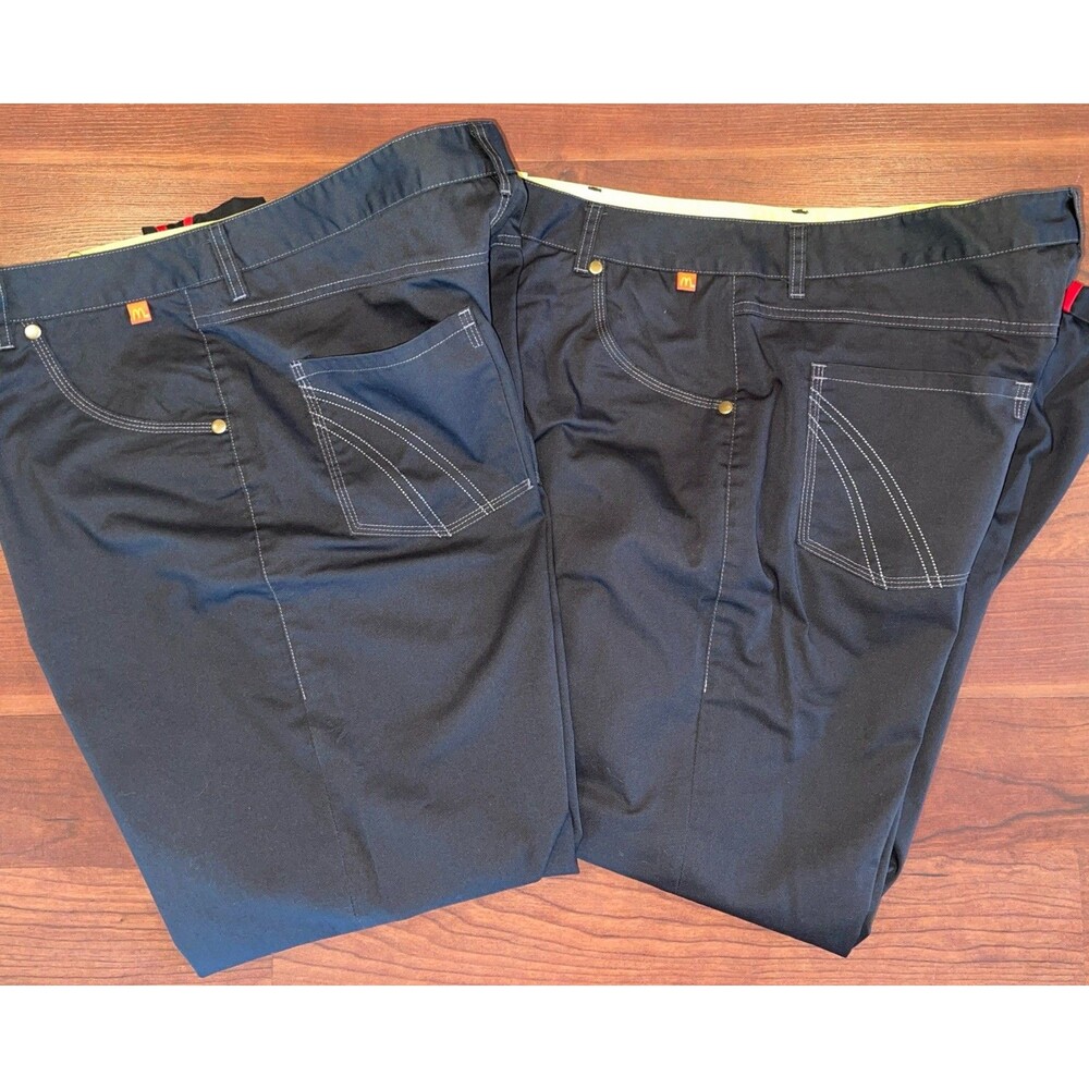 Lot 2 McDonalds Uniform Employee Pants Timeless Elements 36x28 MC279 EUC